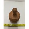 Image 2 : 3" wooden butter press with design