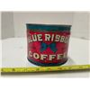 Image 1 : 1lb Blue Ribbon coffee tin