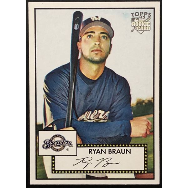 2008 TOPPS HERITAGE RYAN BRAUN ROOKIE CARD
