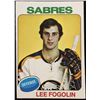 Image 1 : 1975-76 O-PEE-CHEE LEE FOGOLIN ROOKIE CARD