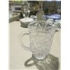 Image 5 : crystal vase and water pitcher 10"