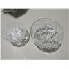 Image 3 : two 3 post crystal candy bowls 8.5"