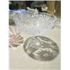 Image 3 : crystal candy dish on stand, bell and bowl