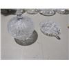 Image 1 : 3 post crystal dish with tray