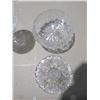 Image 3 : 3 post crystal bowl and candy jar on stand