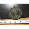 Image 1 : 1984 masters men's DBLS. Manitoba medal- heavy - 3' diameter