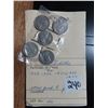 Image 1 : 1922, 1924, 1927-29 canadian five cent coins