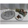 Image 1 : Horse Figure & Plate, Sask Plate, Misc.