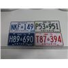 Image 1 : 4 1970's Ontario License Plates