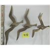 Image 1 : 3 Brass Seagull Wall Hangings