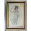 Image 1 : Vintage 18" x 26" Pinkie Needle Point - Framed