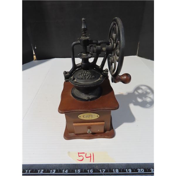 Cast metal manual coffee wind mill wheel coffee grinder