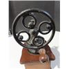 Image 3 : Cast metal manual coffee wind mill wheel coffee grinder