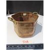 Image 1 : Vintage hexagonal copper pot with brass handles