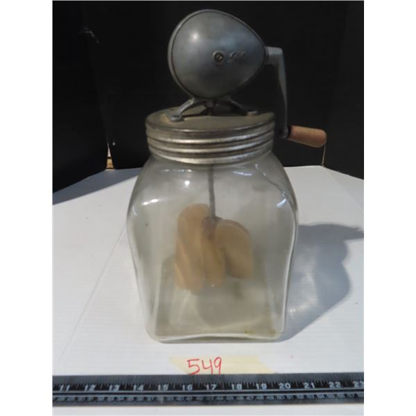 Vintage blow butter churn 4 Qt