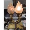 Image 1 : Antique old art brass mermaid lamps- working