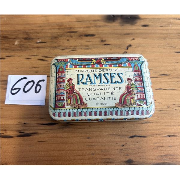 Condom tin - Ramses, 1929 - c/w contents