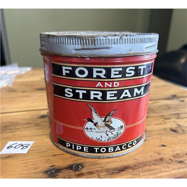 Forest and Stream tobacco tin