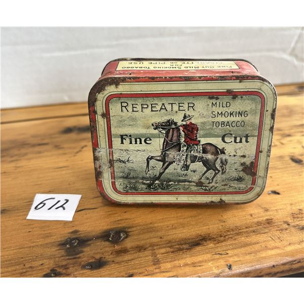 Repeater tobacco tin