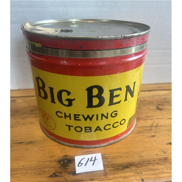 Big Ben chewing tobacco tin