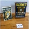 Image 4 : 2 MacDonald's paper tobacco packs, vintage empty