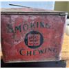 Image 5 : Great West cut plug tobacco tin, top lid is rough