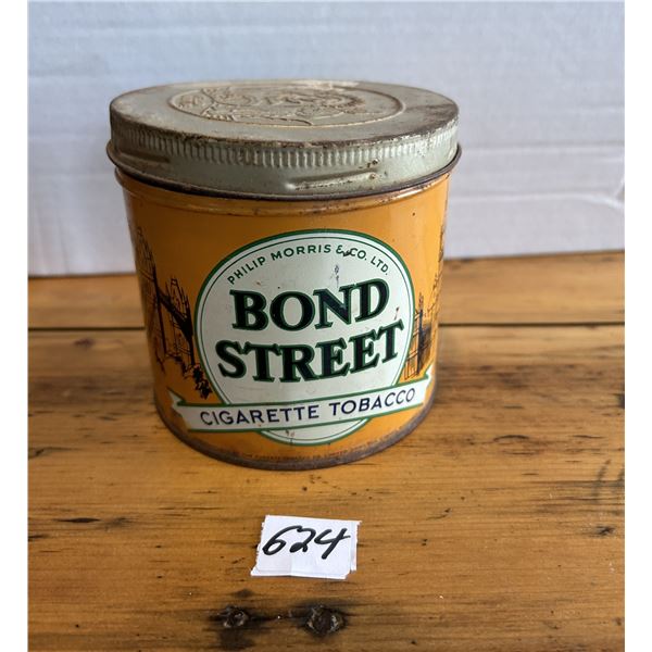 B and Street tobacco tin