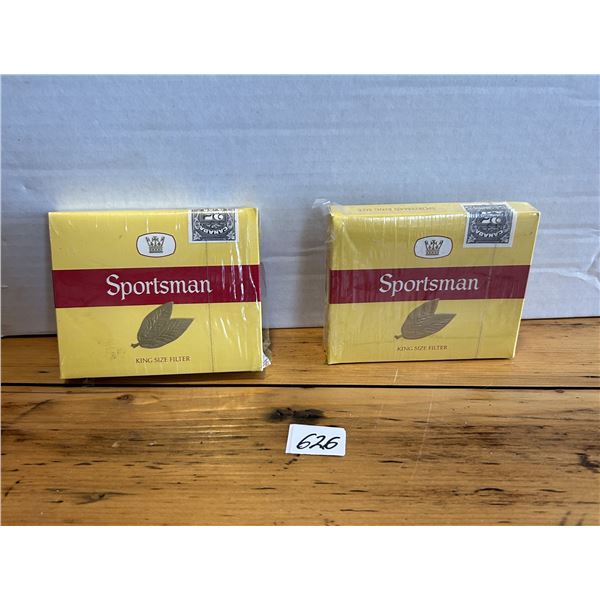 2 Sportsman king size cigarette packs - never opened
