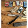 Image 2 : 2 Straight razors and lot of shaving blades, Gillette, Adanac, etc.