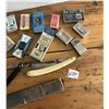 Image 3 : 2 Straight razors and lot of shaving blades, Gillette, Adanac, etc.