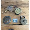 Image 3 : 4 Collector pc's - Official Brothel INSP badge, brass eye glass, Brass lock n key, folding glasses, 