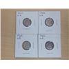 Image 1 : 4 silver 10 cents 1961, 62, 62, 62