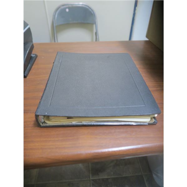 binder of vintage post cards
