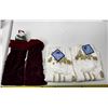 Image 1 : 2 Special Edition Velvert Wine Bag and 2 Set of White Clothes.