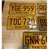 Image 2 : 5 - 1976 Manitoba license plates