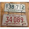 Image 3 : 2 Saskatchewan trailer plates - 1971 & 1974
