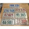 Image 4 : 7 - 1970s Saskatchewan license plates - 1970 to 1976