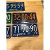 Image 3 : 5 - Alberta license plates - 1970-74