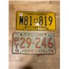 Image 1 : 2 License plates - Minnesota & Pennsylvania