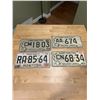 Image 1 : 4 Manitoba license plates - 3 x 1971 & 1976