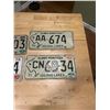 Image 3 : 4 Manitoba license plates - 3 x 1971 & 1976