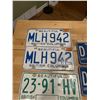Image 2 : 3 Pairs of British Columbia license plates - 1975, 1981-82