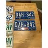 Image 4 : 3 Pairs of British Columbia license plates - 1975, 1981-82