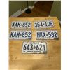 Image 4 : 5 - 1973 Ontario license plate - 1 is a pair