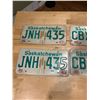 Image 2 : 2 Pair of Saskatchewan license plates - 1978 & 1983