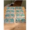 Image 1 : 8 Assorted Saskatchewan license plates - 1970, 1980, 1990s