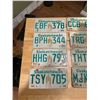 Image 4 : 8 Assorted Saskatchewan license plates - 1970, 1980, 1990s