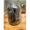 Image 1 : Large Jar of Collectibles - Knobs, Handles, bottle openers, etc.