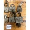 Image 3 : 8 Vintage Locks c/w keys