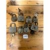 Image 4 : 8 Vintage Locks c/w keys